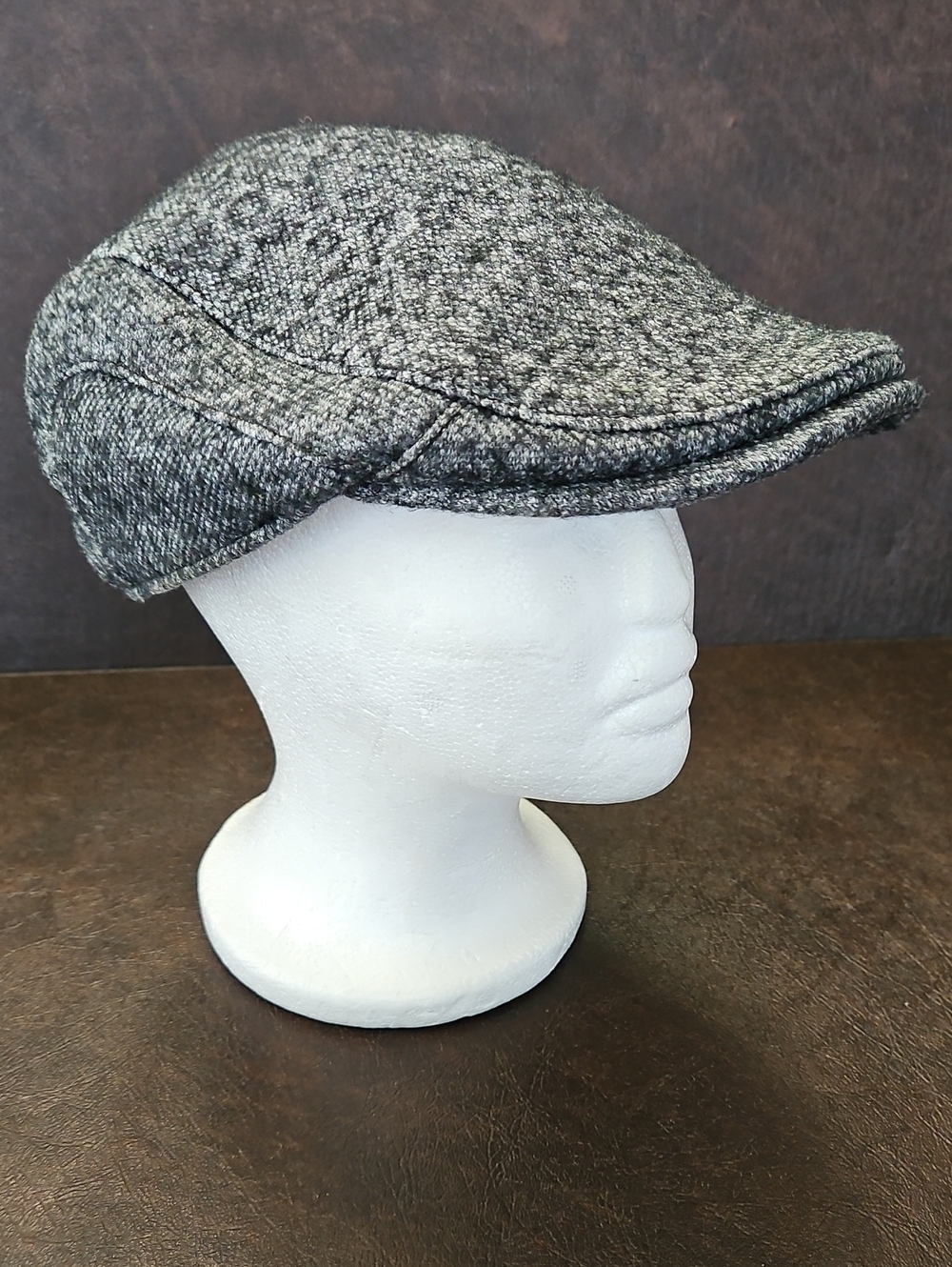 Goorin Bros Gray Wool Tweed Flat Cap Newsboy Medium